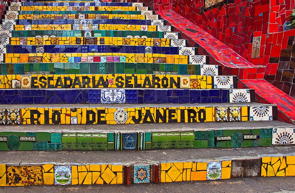 Escadaria Selaron, the Rio de Janeiro tiles